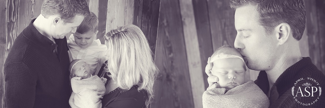 black-and-white-newborn-with-family-photography