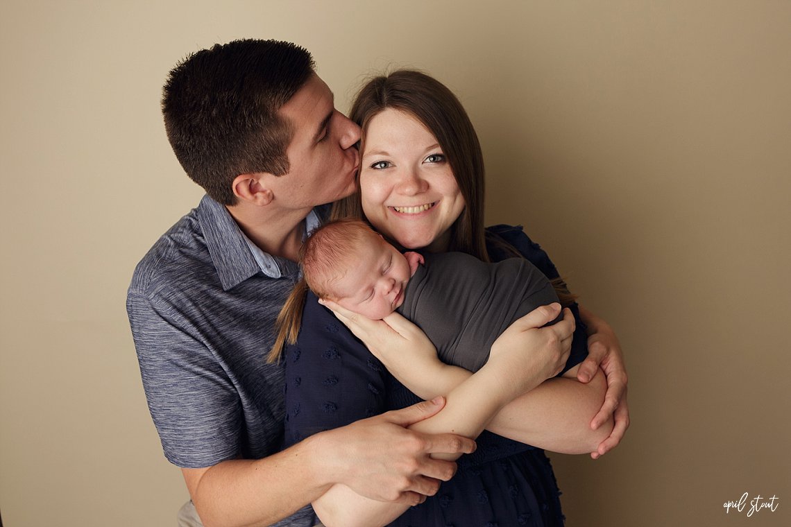 family Broken Arrow Oklahoma with newborn baby boy