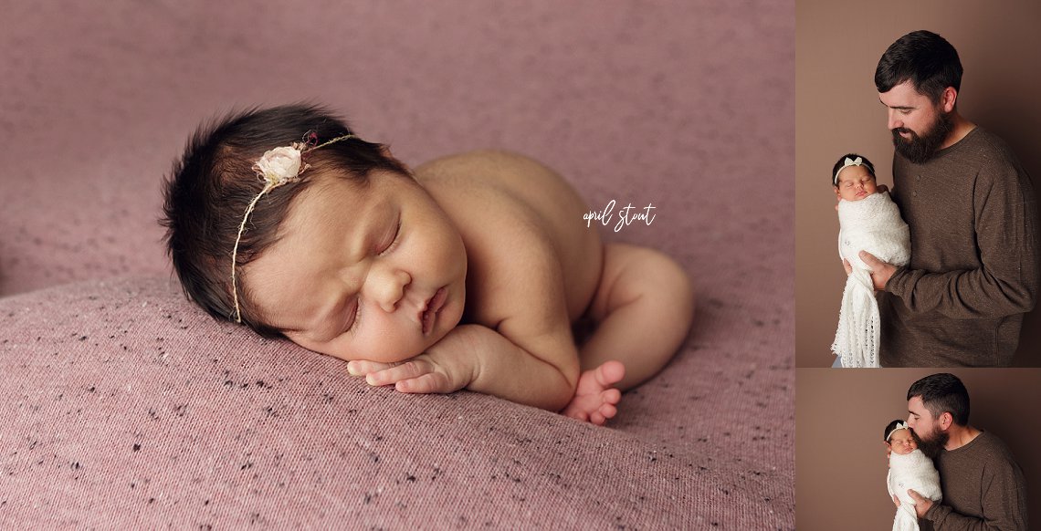 Oklahoma's best newborn infant photographer April Stout near Tulsa